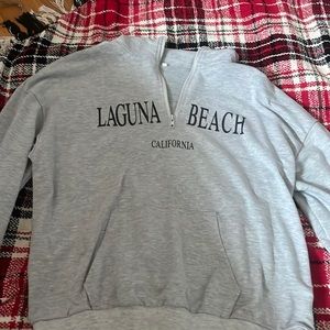 SHEIN Laguna Beach Grey Quarter Zip